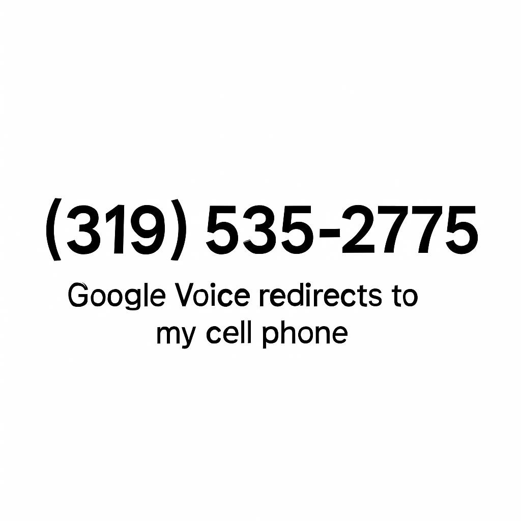 Phone number to reach me