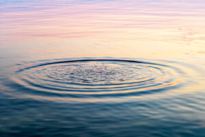 Ripples on a lake